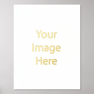 Erstellen Sie Ihre eigene 11" x 14" Gold Foil Prin Foliendrucke