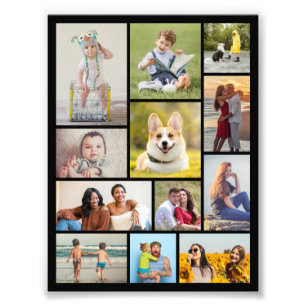 Erstellen Sie Ihre eigene 12 Foto Collage Foto Erw