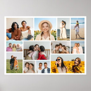 Erstellen Sie Ihre eigene 12-Foto-Collage Poster