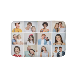 Erstellen Sie Ihre eigene 12 FotoCollage Badematte