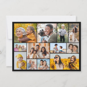 Erstellen Sie Ihre eigene 12 FotoCollage Mitteilungskarte