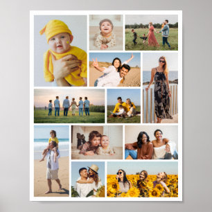 Erstellen Sie Ihre eigene 12 FotoCollage Poster