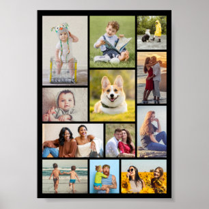 Erstellen Sie Ihre eigene 12 FotoCollage Poster