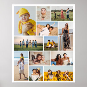Erstellen Sie Ihre eigene 12 FotoCollage Poster