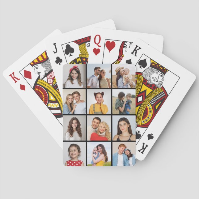 Erstellen Sie Ihre eigene 12 FotoCollage Spielkarten (Rückseite)