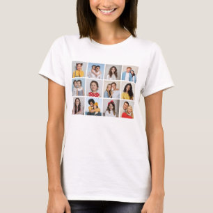 Erstellen Sie Ihre eigene 12 FotoCollage T-Shirt