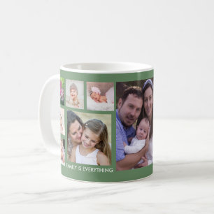 Erstellen Sie Ihre eigene 13-Familie Foto Collage Kaffeetasse
