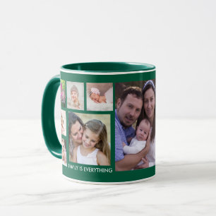 Erstellen Sie Ihre eigene 13-Familie Foto Collage  Tasse