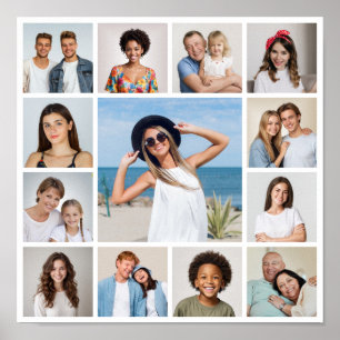 Erstellen Sie Ihre eigene 13-Foto-Collage  Poster