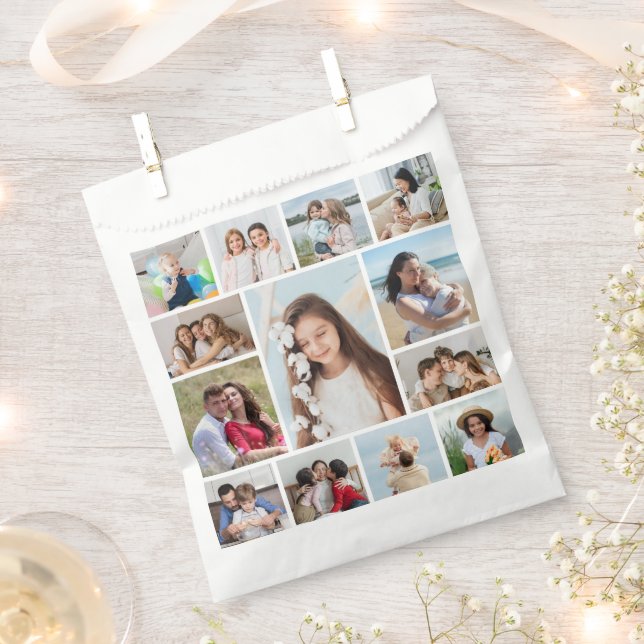 Erstellen Sie Ihre eigene 13 FotoCollage Geschenktütchen (Ausgeschnitten)