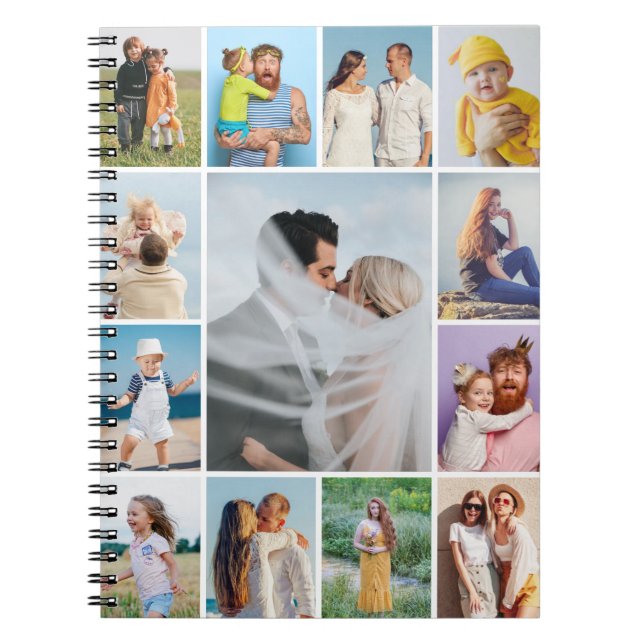 Erstellen Sie Ihre eigene 13 FotoCollage Notizblock (Vorderseite)