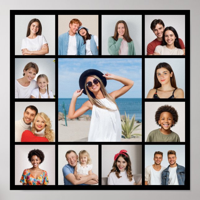 Erstellen Sie Ihre eigene 13 FotoCollage Poster (Vorne)