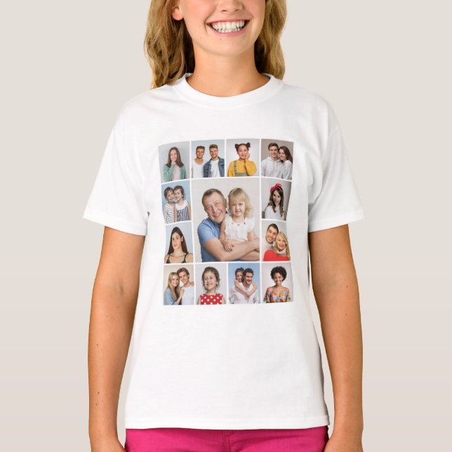 Erstellen Sie Ihre eigene 13 FotoCollage T-Shirt (Vorderseite)