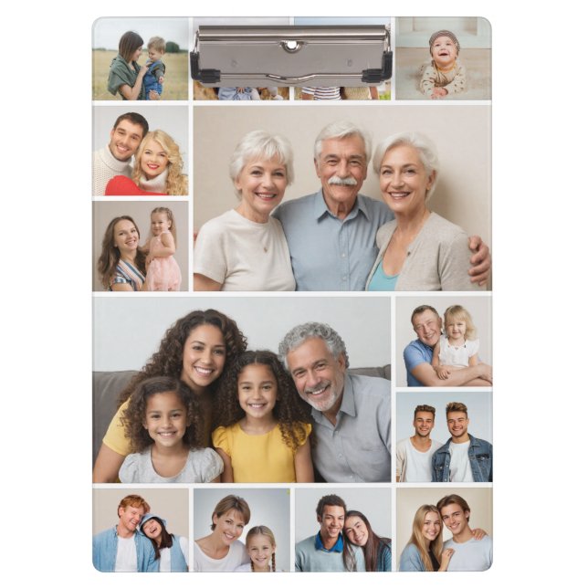 Erstellen Sie Ihre eigene 14 FotoCollage Klemmbrett (Vorderseite)
