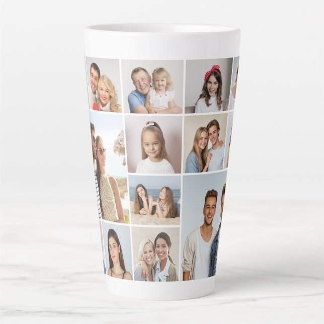 Erstellen Sie Ihre eigene 14 FotoCollage Milchtasse (Vorderseite)