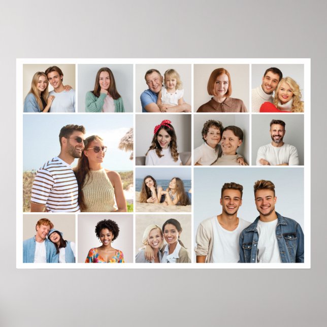 Erstellen Sie Ihre eigene 14 FotoCollage Poster (Vorne)