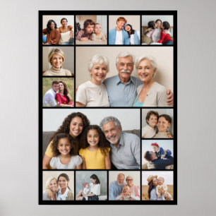 Erstellen Sie Ihre eigene 14 FotoCollage Poster