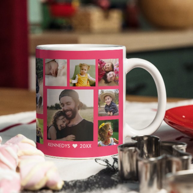 Erstellen Sie Ihre eigene 15-Familie Foto Collage  Kaffeetasse (Von Creator hochgeladen)