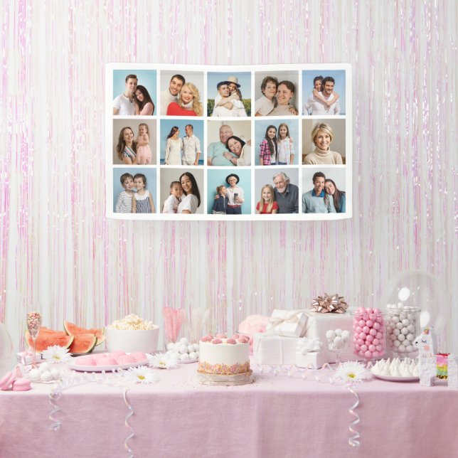 Erstellen Sie Ihre eigene 15 FotoCollage Banner (Party)