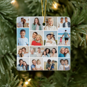 Erstellen Sie Ihre eigene 15 FotoCollage Keramikornament
