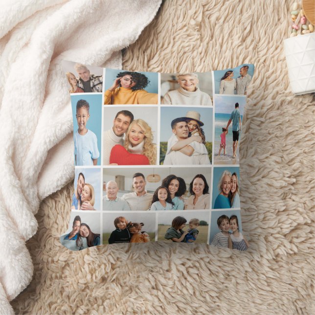 Erstellen Sie Ihre eigene 15 FotoCollage Kissen (Decke)