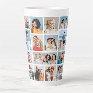 Erstellen Sie Ihre eigene 15 FotoCollage Milchtasse