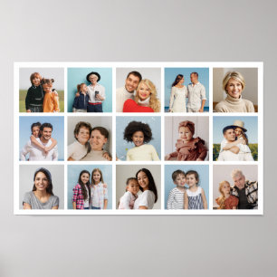 Erstellen Sie Ihre eigene 15 FotoCollage Poster
