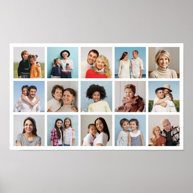 Erstellen Sie Ihre eigene 15 FotoCollage Poster (Vorne)
