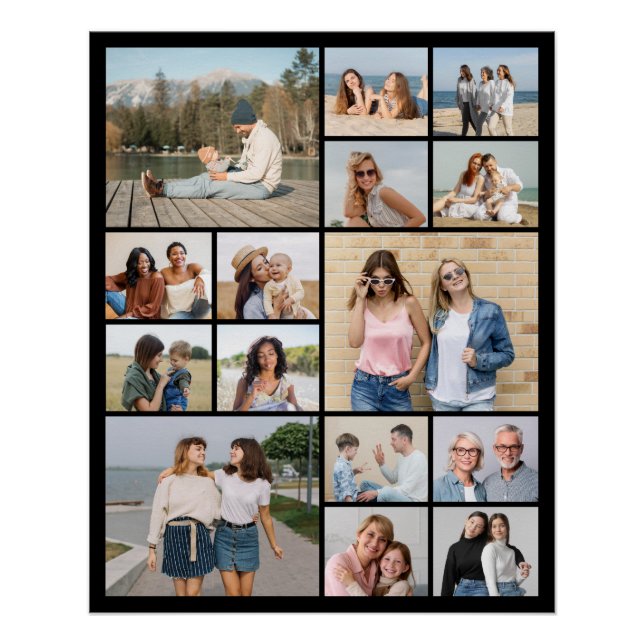 Erstellen Sie Ihre eigene 15 FotoCollage Poster (Vorderseite)