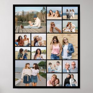 Erstellen Sie Ihre eigene 15 FotoCollage Poster