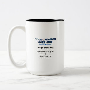 Erstellen Sie Ihre eigene 15oz Zwei-Ton-Kaffeetass Zweifarbige Tasse