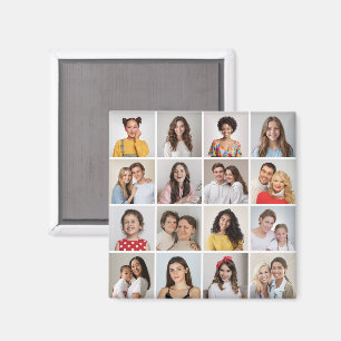 Erstellen Sie Ihre eigene 16 FotoCollage Magnet