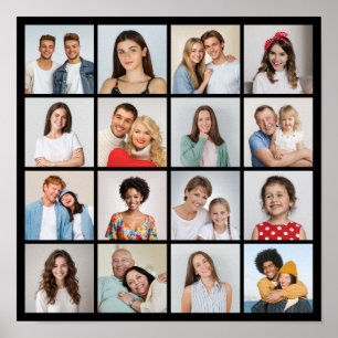 Erstellen Sie Ihre eigene 16 FotoCollage Poster