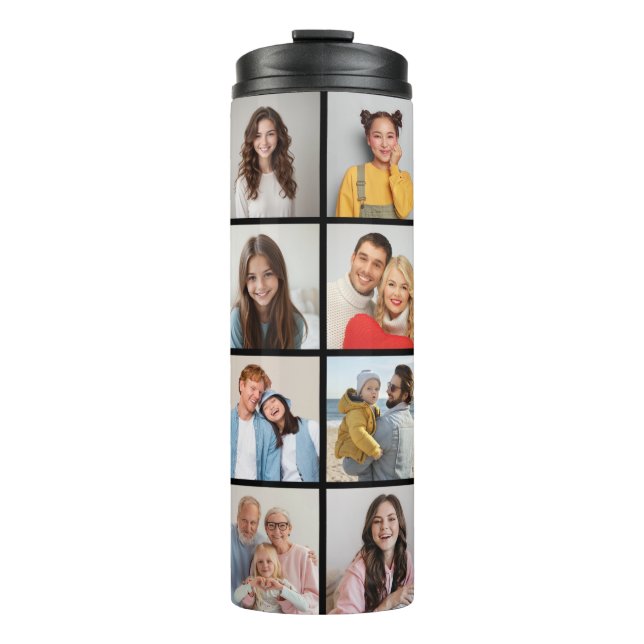 Erstellen Sie Ihre eigene 16 FotoCollage Thermosbecher (Vorderseite)