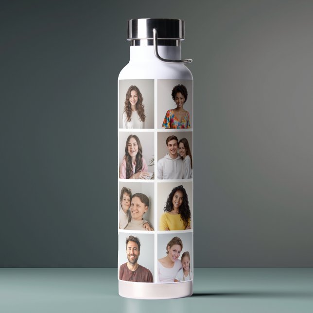 Erstellen Sie Ihre eigene 16 FotoCollage Trinkflasche (16 Photo Collage Thor Copper Vacuum Insulated Water Bottle)