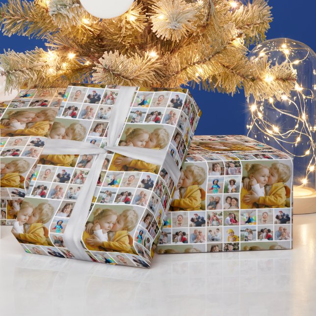 Erstellen Sie Ihre eigene 17 FotoCollage Geschenkpapier (Feiertage)