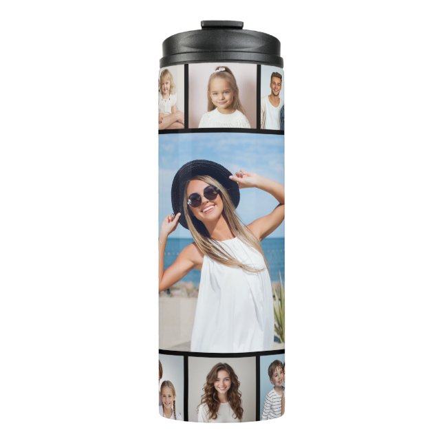 Erstellen Sie Ihre eigene 17 FotoCollage Thermosbecher (Vorderseite)
