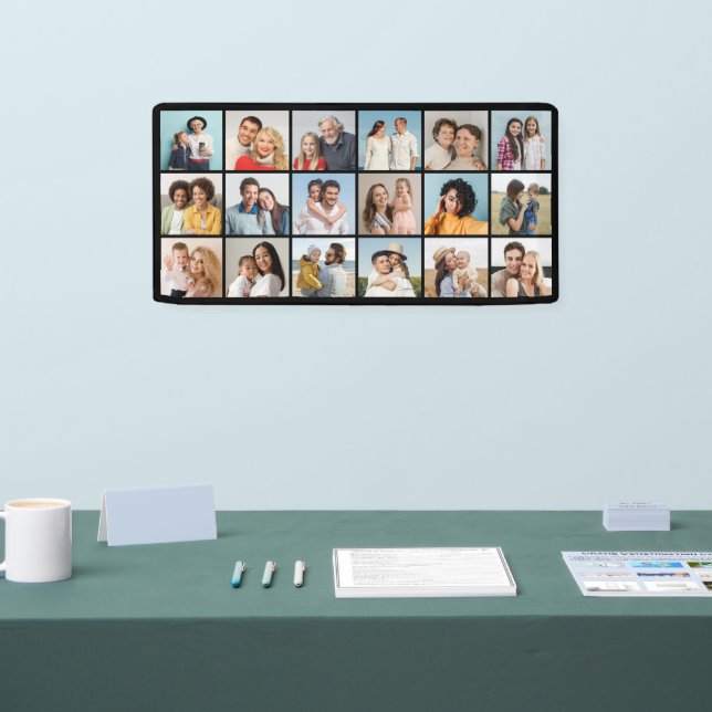 Erstellen Sie Ihre eigene 18 FotoCollage Banner (Messe)