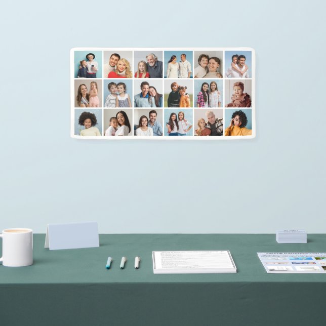 Erstellen Sie Ihre eigene 18 FotoCollage Banner (Messe)
