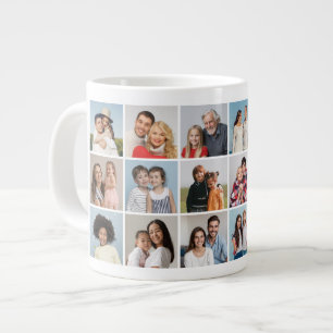Erstellen Sie Ihre eigene 18 FotoCollage Jumbo-Tasse