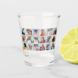 Erstellen Sie Ihre eigene 18 FotoCollage Schnapsglas