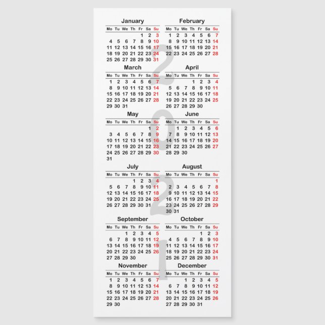 Erstellen Sie Ihre eigene 2021 Kalender Magnetkart Magnetkarte (Vorderseite)