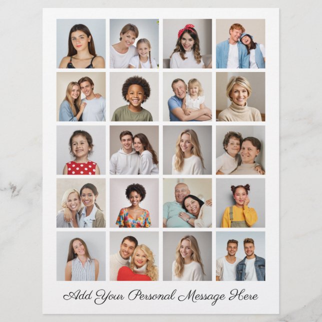 Erstellen Sie Ihre eigene 20-Foto Collage hinzufüg Flyer (Vorne)