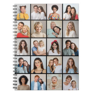 Erstellen Sie Ihre eigene 20-Foto-Collage-Spirale Notizblock