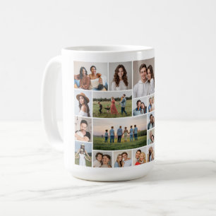 Erstellen Sie Ihre eigene 20-FotoCollage Kaffeetasse