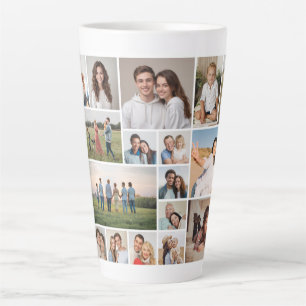 Erstellen Sie Ihre eigene 20-FotoCollage Milchtasse