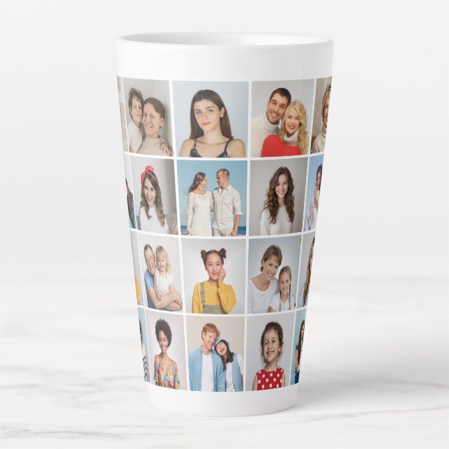 Erstellen Sie Ihre eigene 20-FotoCollage Milchtasse (Vorderseite)