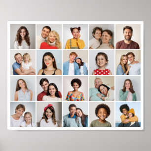 Erstellen Sie Ihre eigene 20-FotoCollage Poster