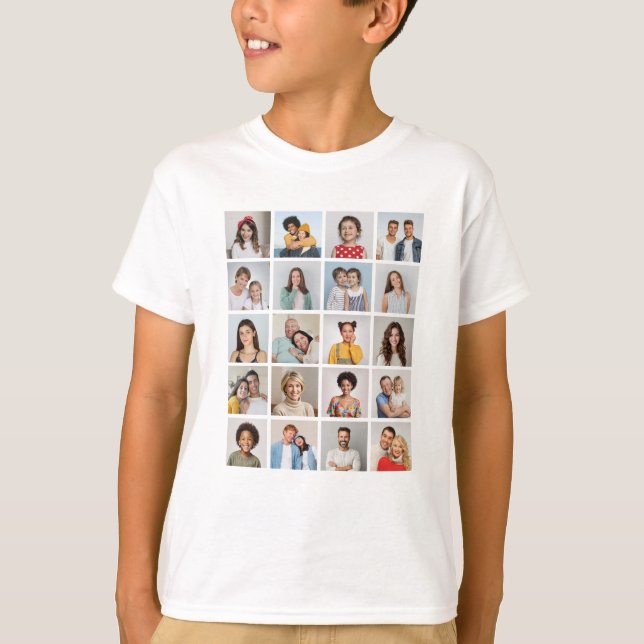 Erstellen Sie Ihre eigene 20-FotoCollage T-Shirt (Vorderseite)