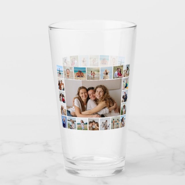 Erstellen Sie Ihre eigene 21 FotoCollage Glas (Vorderseite)